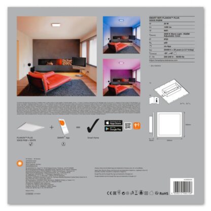SMART WIFI PLANON PLUS 30X30 RGBW LEDV - Image 3