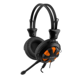 HEADPHONES + MIC A4TECH HS-28 ORANGE / BLACK