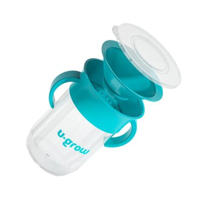 360 degree mug with handles, blue, U-Grow - Image 2