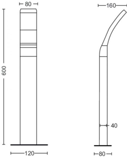 Exterior LED lighting pole Philips Splay - Image 2