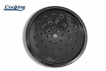 ENAMELED CAST IRON POT+LID 24x11.5CM,4L,MARBLE GREY - Image 5