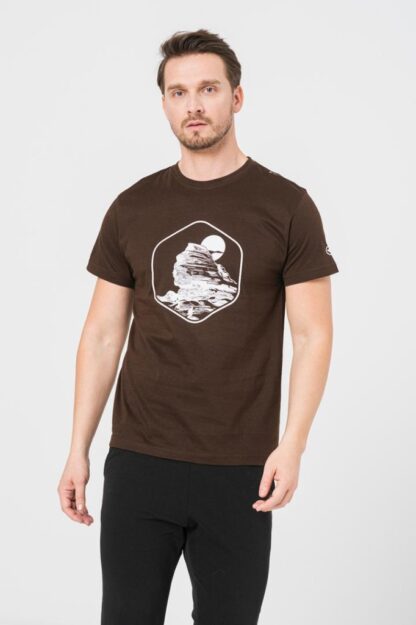 Men's Sphinx Casual T-Shirt Coffee-Xl