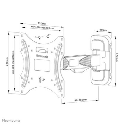 Neomounts Screen TV Wall Mount FullMot 32"-55" - Image 3