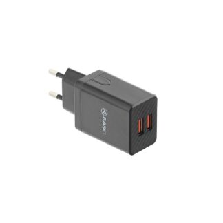Tellur 2USB 2.4A socket charger, black