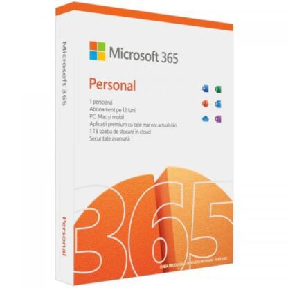Retail Cloud License Microsoft 365 Personal English Subscription 1 year Medialess P8