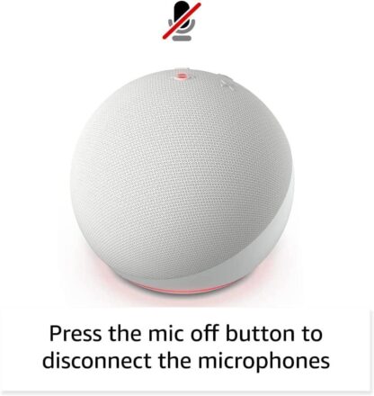 Amazon EchoDot5,Wifi,withAlexa,Glacier White - Image 2
