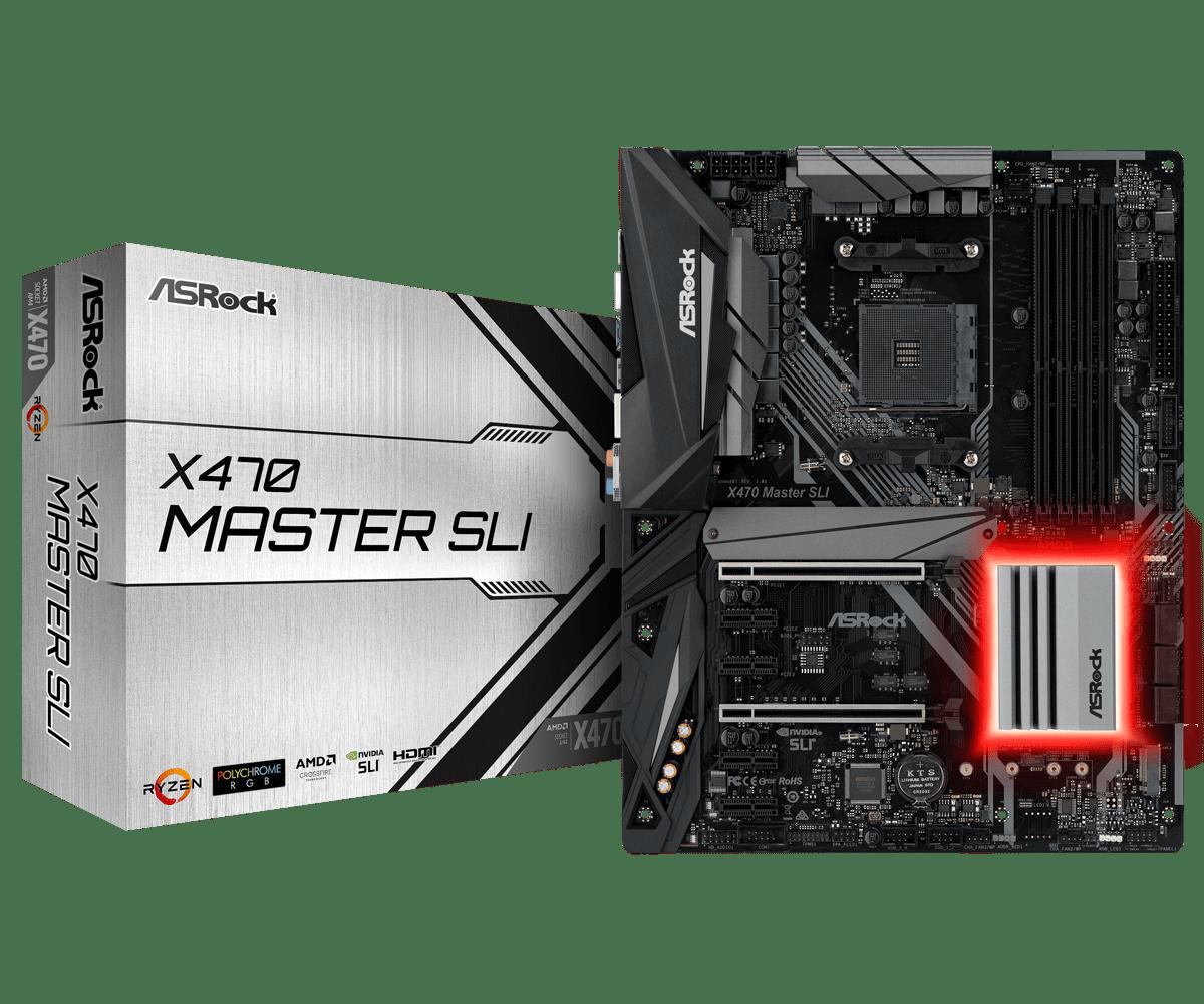 MB AMD X470 ASROCK X470 MASTER SLI - EU Supplies