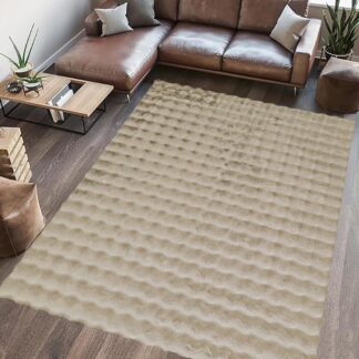 PAOPAO FUR CARPET 200X300 CM BEIGE