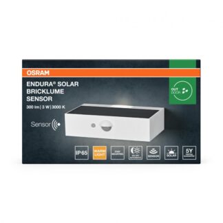 ENDURA SOLAR BRICKLUME SEN WT OSRAM