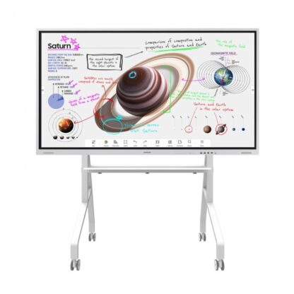 Mobile floor stand NM NS 55"-86" 76kg white - Image 2