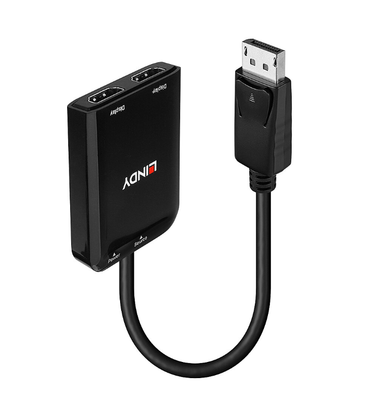 Lindy DisplayPort to 2x HDMI adapter - EU Supplies