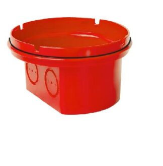 HW IP65 MOUNTING SOCKET RED SET: 5 PIECES