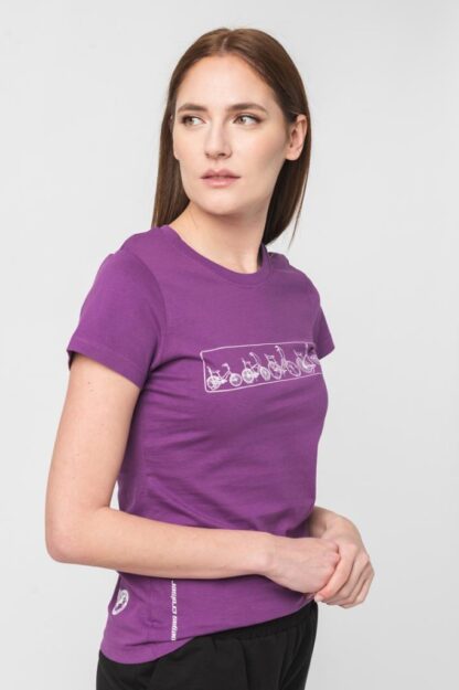 Pegas Women's Purple-L Multibike T-Shirt - Image 2