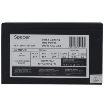 PSU Spacer ATX TP600 600W - Image 3