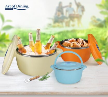 FOOD WARMER 3 PCS SET 2+4+6L,BELLY BEIGE - Image 8