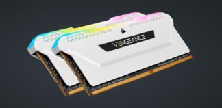 Corsair DDR4 16GB (2x8GB) 3200MHZ V White