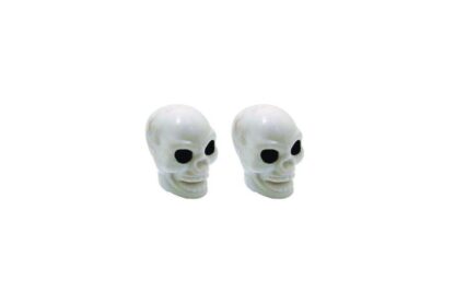 SKULL VALVE COVER VC2912, 2PCS, WHITE