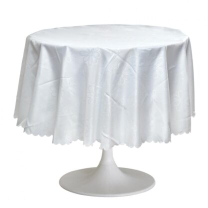 ROUND TABLE CLOTHING 180 CM WHITE 01
