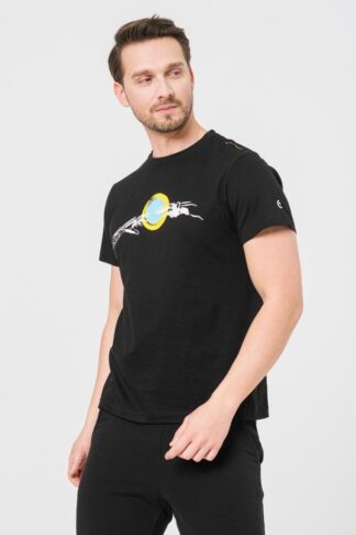 Men's Casual T-Shirt Bicycle Hand Black-Xxl