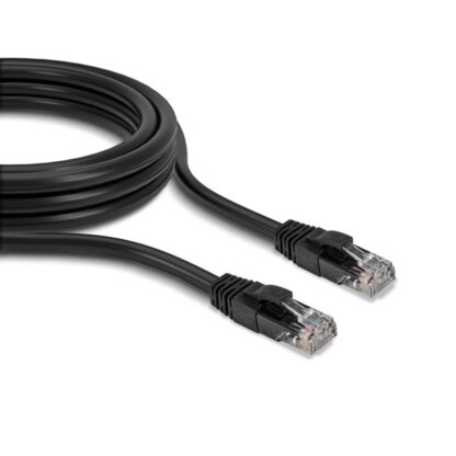 Lindy 1m Cat.6 U/UTP Cable, Black - Image 2