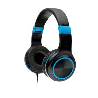 Spacer Pearl Blue headphones with microphone, wired