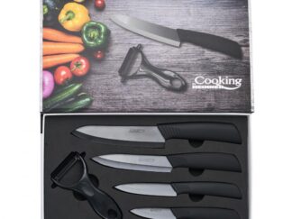 KNIFE SET 5PCS CERAMIC BLACK COOK IN STYLE