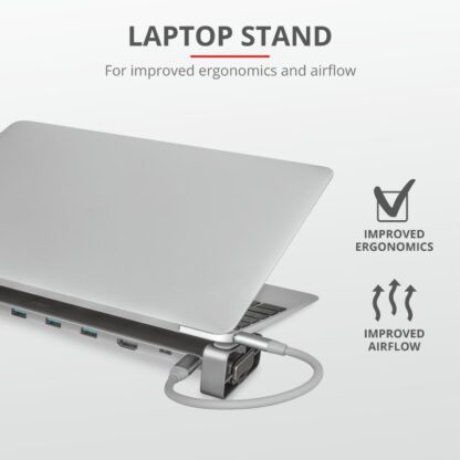 Trust Dalyx Aluminium 10-in-1 USB-C Dock - Image 9