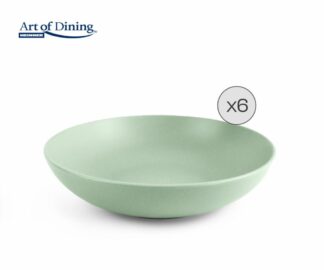 SET OF 6 CERAMIC DEEP PLATES 20 CM, YVONNE