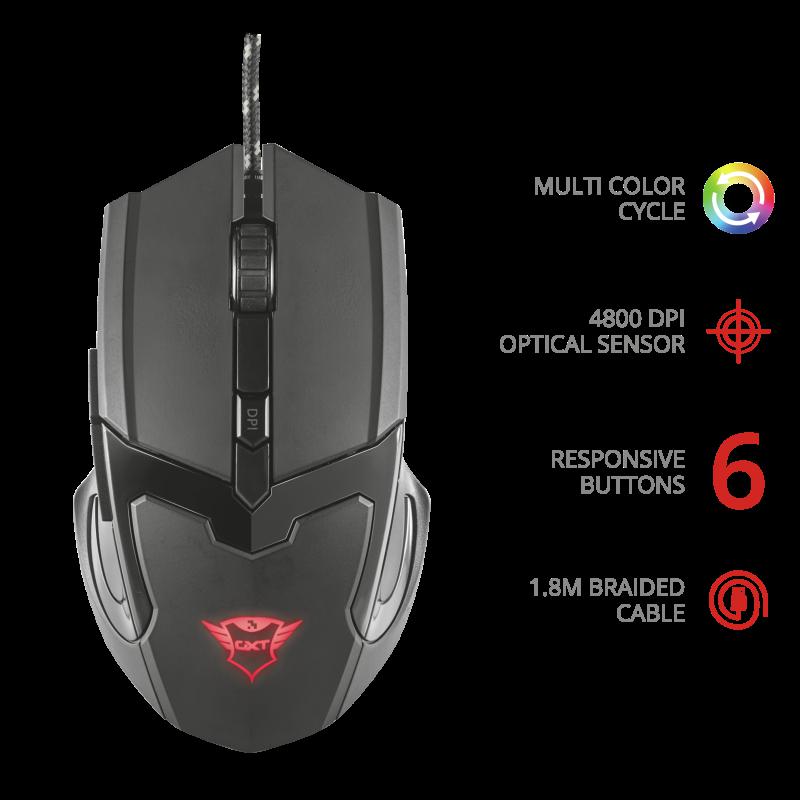 Trust Gxt 101 Gav Gaming Mouse Eu Supplies