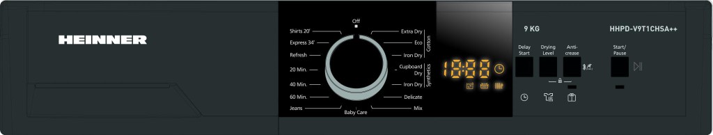 HEINNER HEAT PUMP DRYER HHPD-V9T1CHSA++ - Image 2