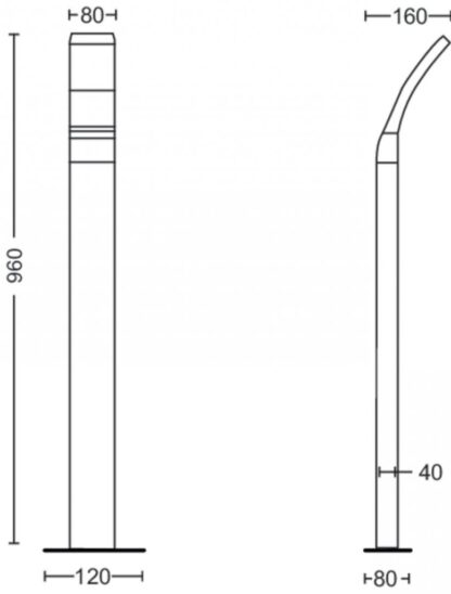 Exterior LED lighting pole Philips Splay - Image 2