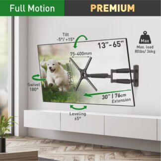 Barkan TV Wall Mount 13"- 65" Black