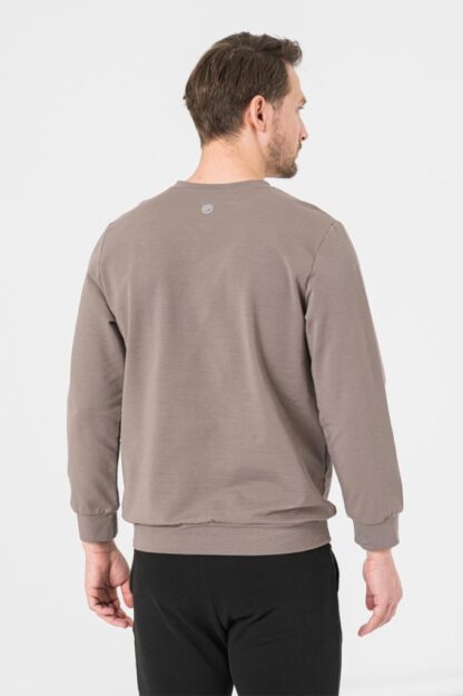 Men's Casual Cotton Blouse Taupe-S - Image 3