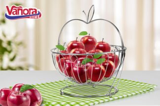 Metal fruit basket with stand, 30x29 CM