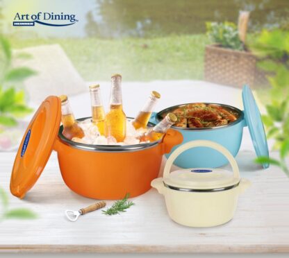 FOOD WARMER 3 PCS SET 2+4+6L,BELLY ORANGE - Image 5