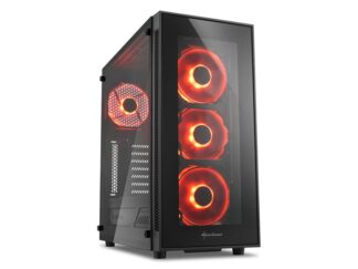 Sharkoon PC CASE TG5 RED ATX