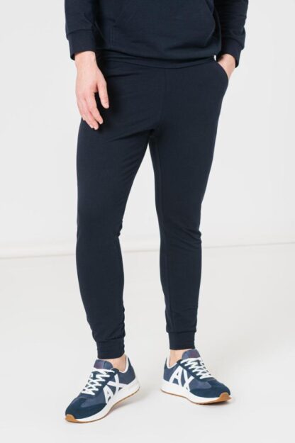 Navy Men's Casual Cotton Pants-XL - Image 3