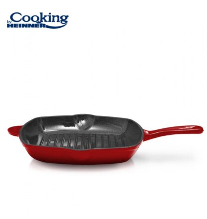 CAST IRON GRILL PANE 26.5X4.5 CM, RED LINE - Image 2