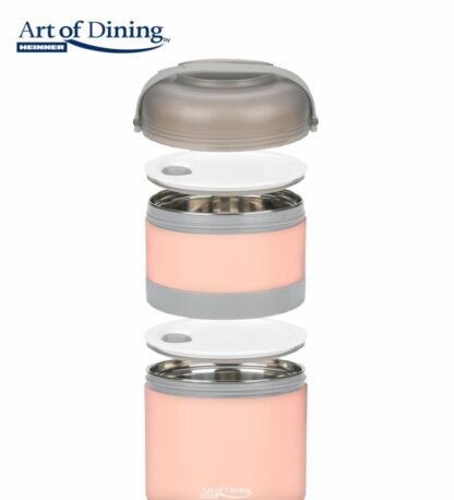 DOUBLE THERMAL CASSEROLE 920 ML, LOCA, PINK - Image 5