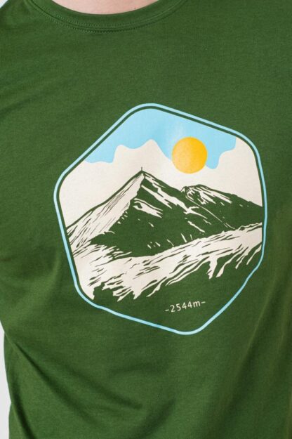 Moldovan Men's Casual T-shirt Bottle Green-S - Image 6