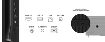 LED TV 4K 43''(108 cm) TCL 43V6C - Image 4
