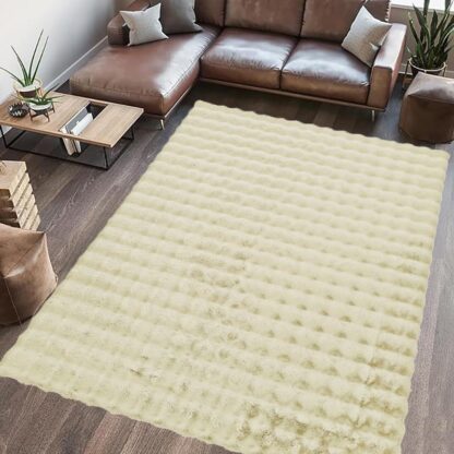 PAOPAO FUR CARPET 200X300 CM CREAM