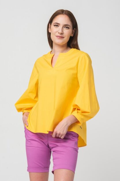 Women's Casual Shirt Yellow M - Image 4