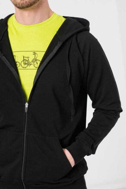 Men's Casual Cotton Sweatshirt Black-Xl - Image 6