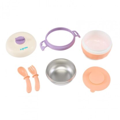 Thermal bowl with non-slip base, purple - Image 4