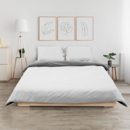 BBC DARK GRAY/LIGHT GRE DOUBLE BED SET