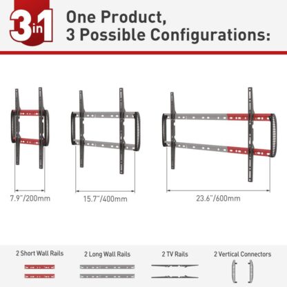 Barkan wall TV support fixed 13-90" 60kg - Image 3