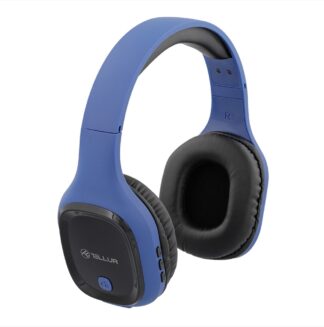 Headphones with microphone Tellur Pulse, blue