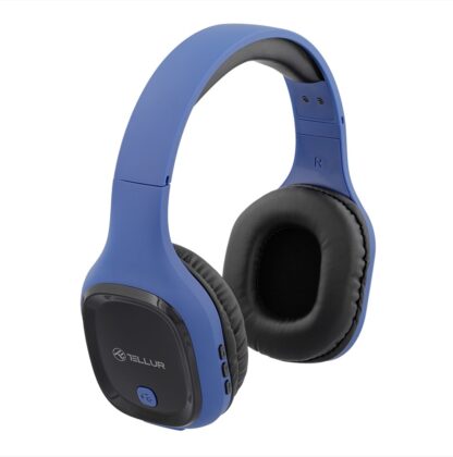 Headphones with microphone Tellur Pulse, blue