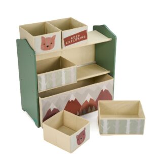Green Forest toy storage cabinet
